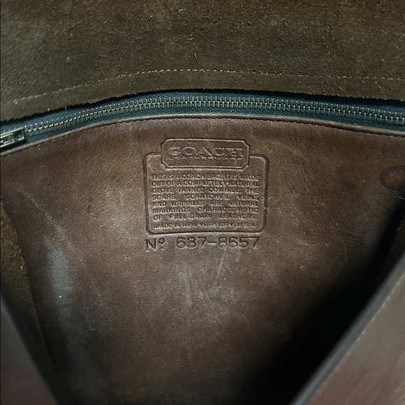 Coach Vintage Bonnie Cashin Baby Courier 1970s made in NYC Color Mocha - Picture 4 of 6